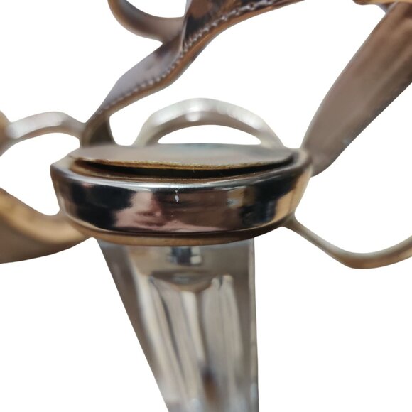 Report 8.5 Rose Gold Strappy Lucite Block Heel Sandals Y2K Club Kid Party Shoe - Picture 8 of 11